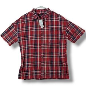 🏈*NWT* PACSUN - Red Plaid Men's Shirt